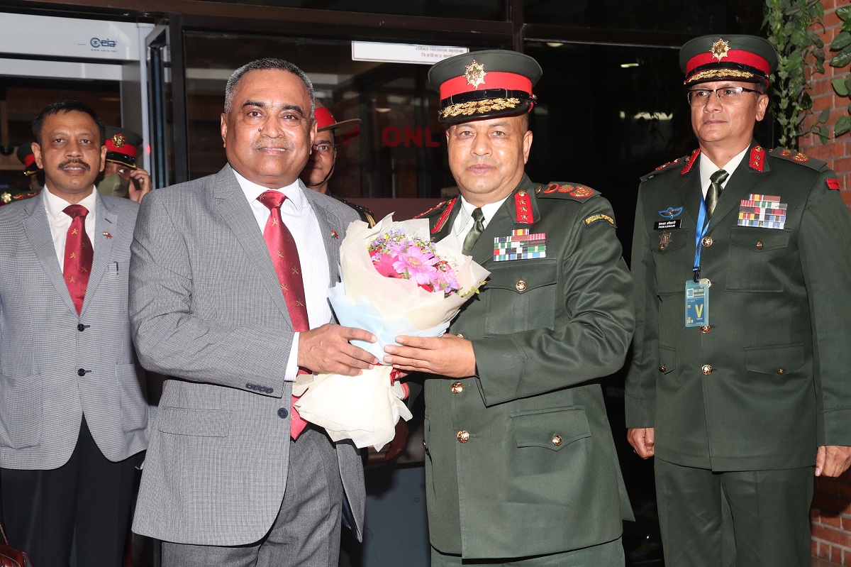 भारतीय सेनाध्यक्ष जनरल पाण्डे काठमाडौँमा